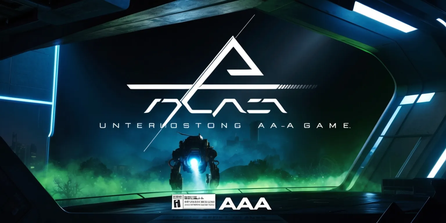 A promotional poster for an upcoming AAA game with a futuristic sci-fi setting, featuring a dramatic scene with intense lighting, bold typography, and vibrant colors, including deep blues and neon greens, set against a dark metallic background with abstract shapes and patterns, the game's title and logo prominently displayed in a sleek, modern font, with a subtle gradient effect, and a tagline written in a curved line above the title, in a stylized, italic font, with the release date and platform information displayed at the bottom of the poster in a clean, simple font, and the overall design exuding a sense of excitement and anticipation.